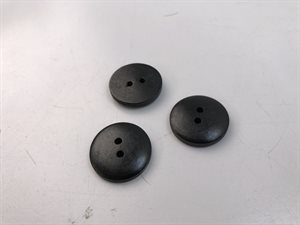 Træknap - enkel og i sort, 23 mm